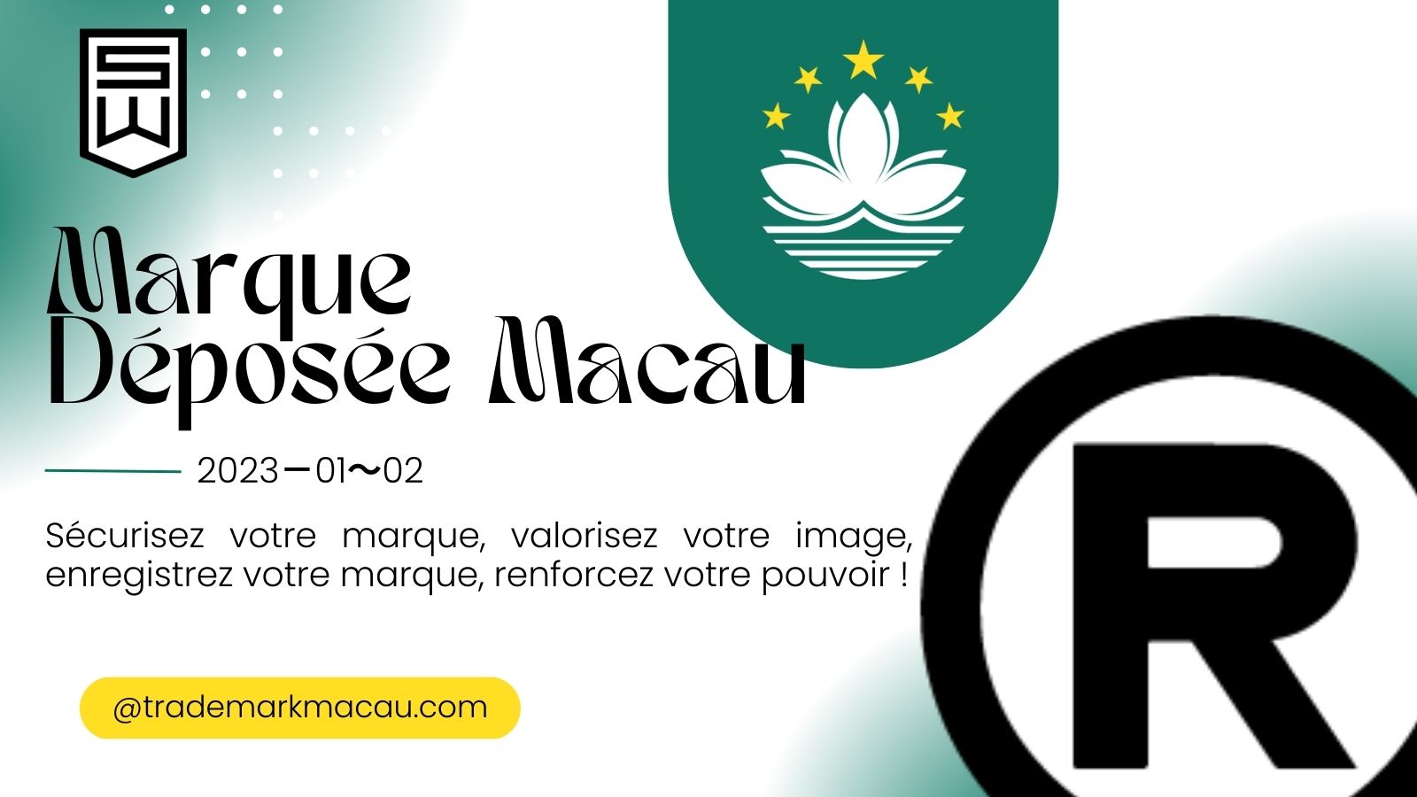 Statistiques sur l'enregistrement des marques à Macao 2023