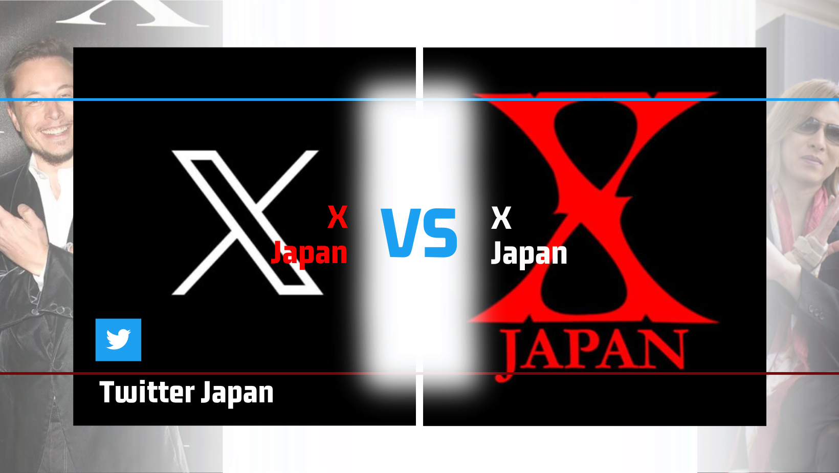 Twitter X vs X Japan